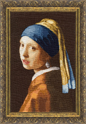 Вышивка КР-003 Девушка с жемчужной сережкой Вышивка КР-003 Девушка с жемчужной сережкой