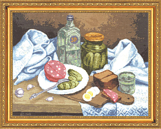 Вышивка СЖ-010 Натюрморт с огурчиками Вышивка СЖ-010 Натюрморт с огурчиками