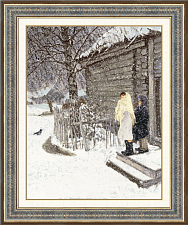 Вышивка МК-087 Первый снег. 1946 Вышивка МК-087 Первый снег. 1946